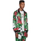 Dolce and Gabbana Multicolor Anthurium Print Track Jacket