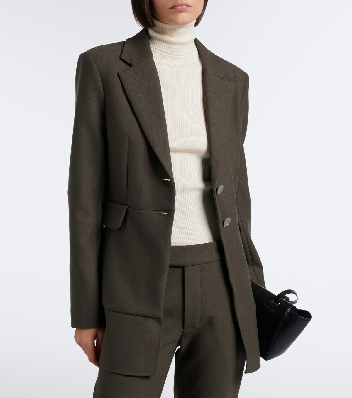 Proenza Schouler Maera ruffled wool-blend blazer