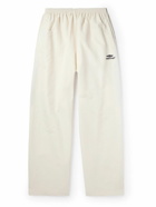 Balenciaga - Wide-Leg Colour-Block Cotton-Blend Shell Track Pants - White
