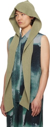 HOMME PLISSÉ ISSEY MIYAKE Khaki Beanie Scarf