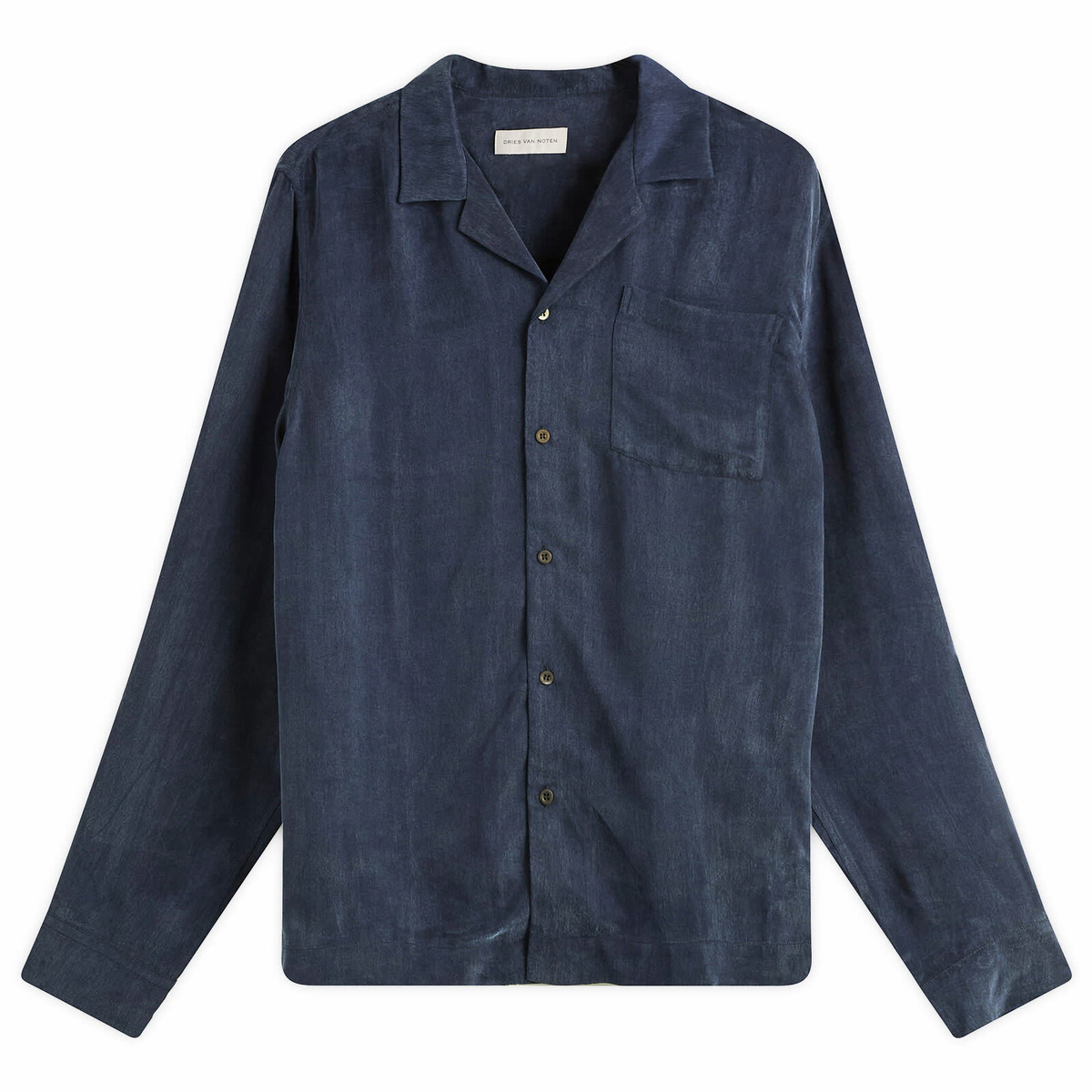 Dries Van Noten Blue Verner Panton Edition Sequin Carlton Shirt