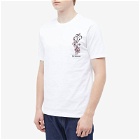 Denham Men's DXT College Reg T-Shirt in White