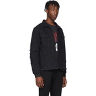 Diesel Black Denim D-Grey Blit Jacket