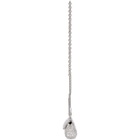 Dolce and Gabbana Silver Satin Crystal Micro Sicily Bag