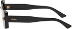 Cartier Black 'Panthère de Cartier' Sunglasses