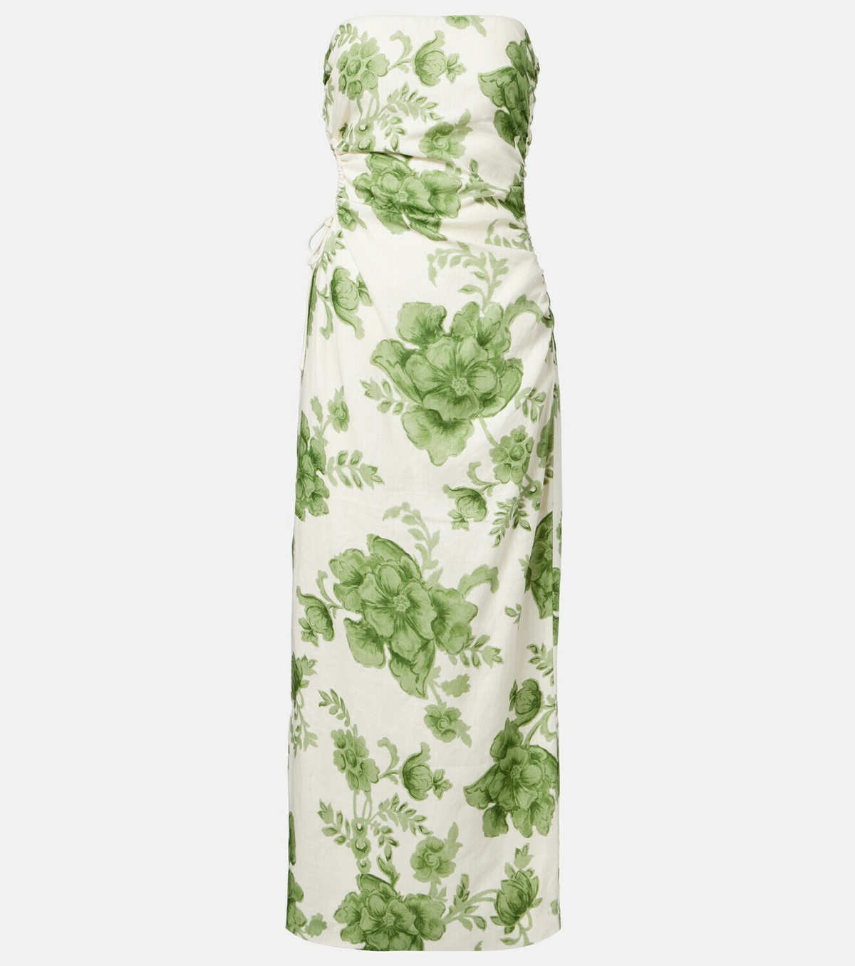 SIR Gardella cutout floral linen midi dress