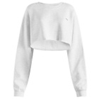 Joah Brown Women's Cut Off Logo Sweatshirt in Pearl