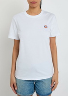 AN-Y1 Logo-embroidered Cotton T-shirt White