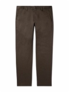 NN07 - Theo 1420 Tapered Organic Cotton-Blend Twill Chinos - Brown