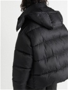 Balmain - Monogram Padded Quilted Shell Hooded Jacket - Black