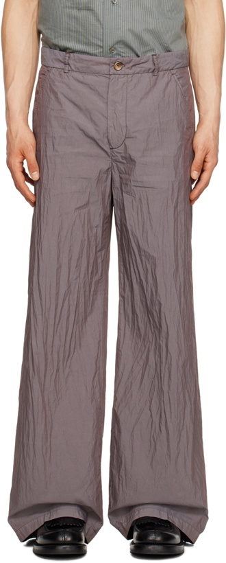 Photo: Our Legacy Purple Wide Trousers