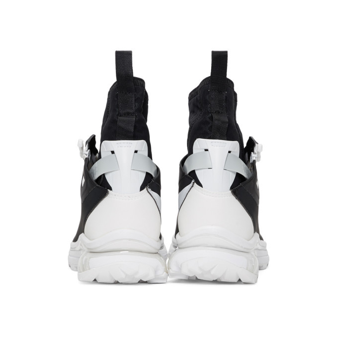 Boris Bidjan Saberi Black and White Salomon Edition Nordic Hybrid Sneakers