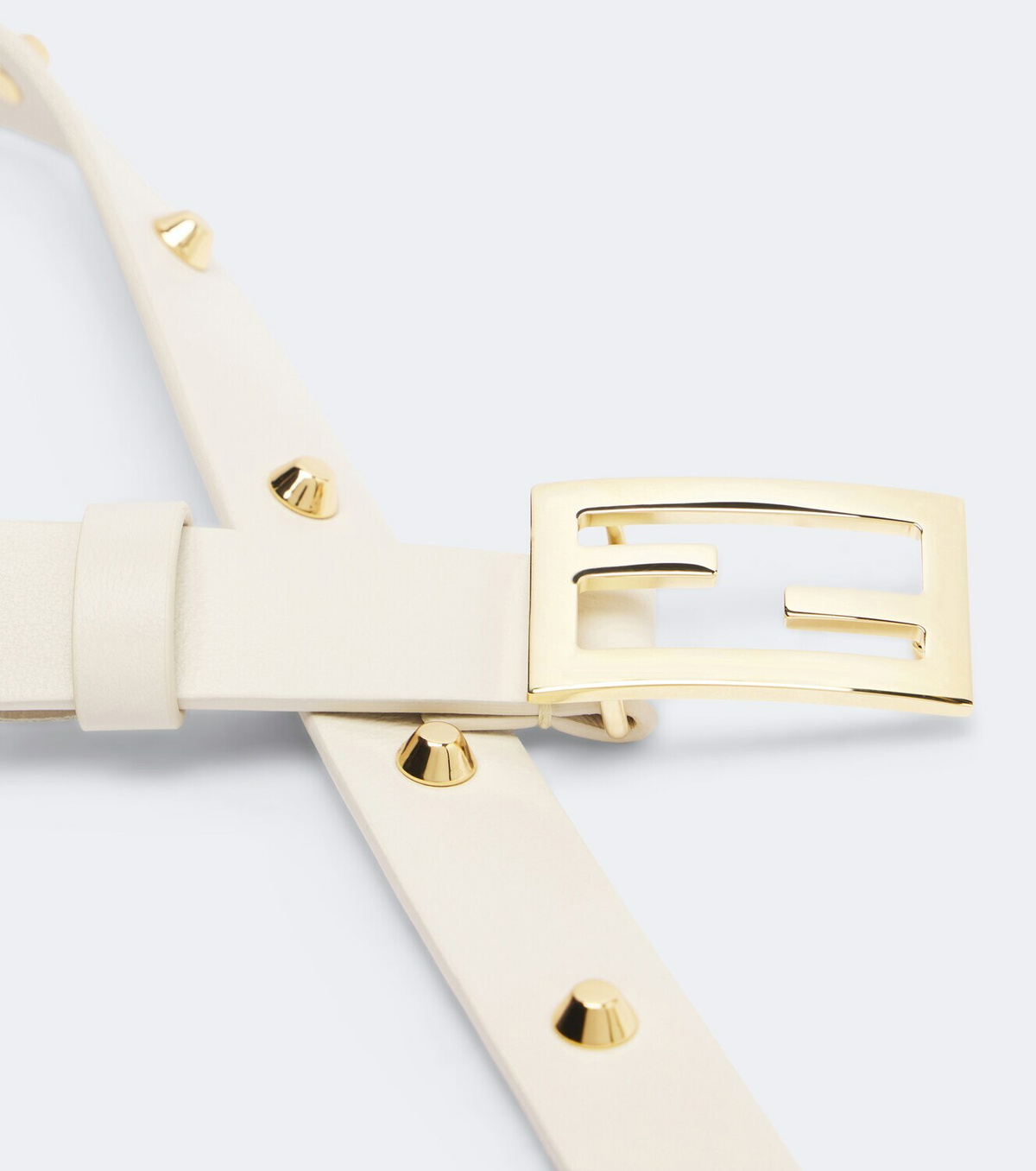 Fendi Fendi Tube studded leather belt