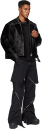 HELIOT EMIL Black Lorica Leather Jacket