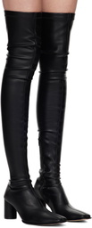 MM6 Maison Margiela Black Over-The-Knee Tall Boots