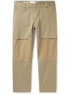 Folk - Architectural Association Tapered Ripstop-Panelled Cotton-Twill Trousers - Brown