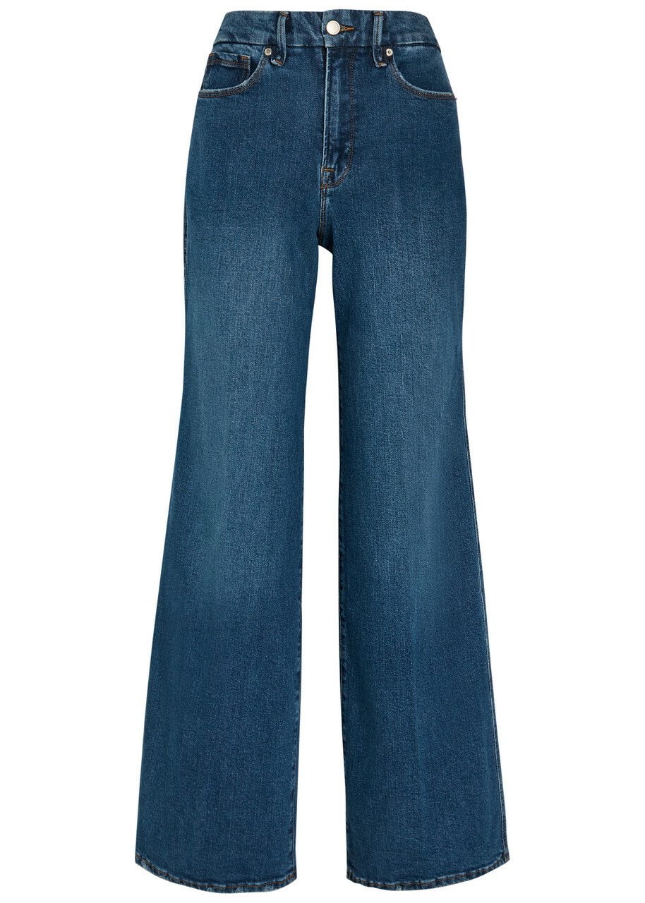 Good American Good Skate Wide-leg Jeans Blue