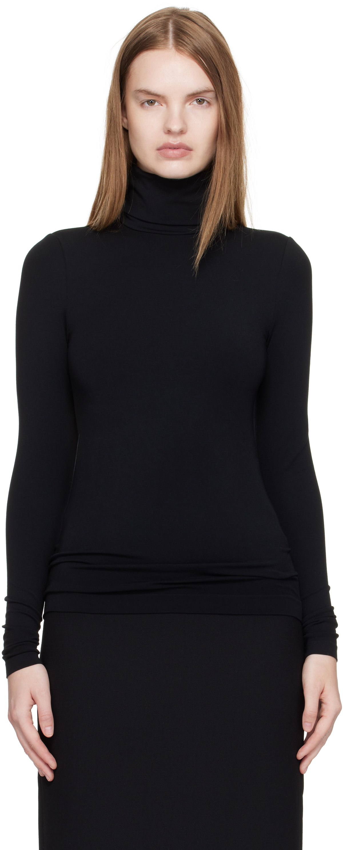 Wolford Black Aurora Turtleneck