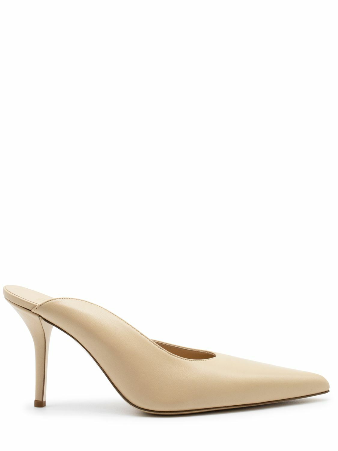 GIA BORGHINI - 85mm Abella Leather Mules Gia Borghini