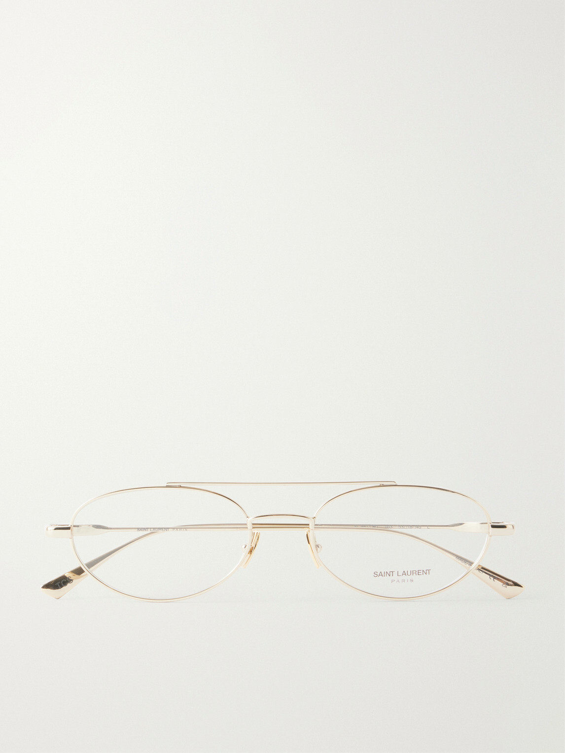 SAINT LAURENT - SL 951 OPT Aviator-Style Gold-Tone Glasses
