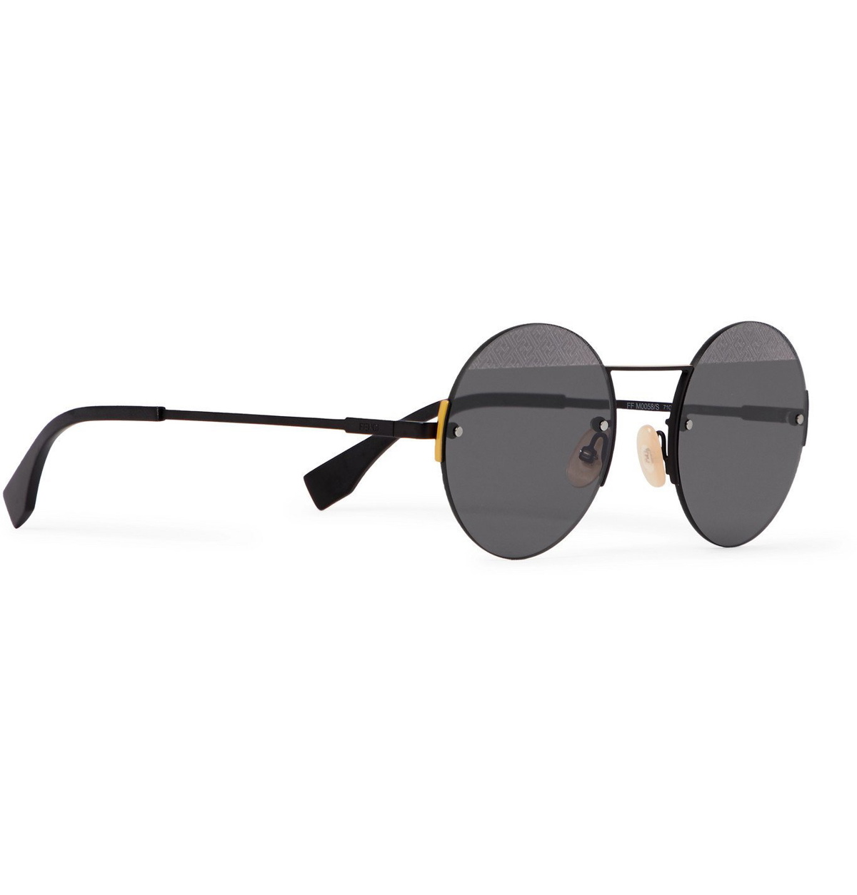 Sunglasses Fendi Black in Metal - 35900900