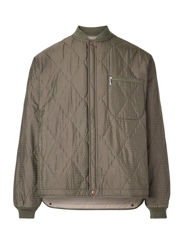 Photo: Beams Plus - Quilted Blouson Jacket - Green