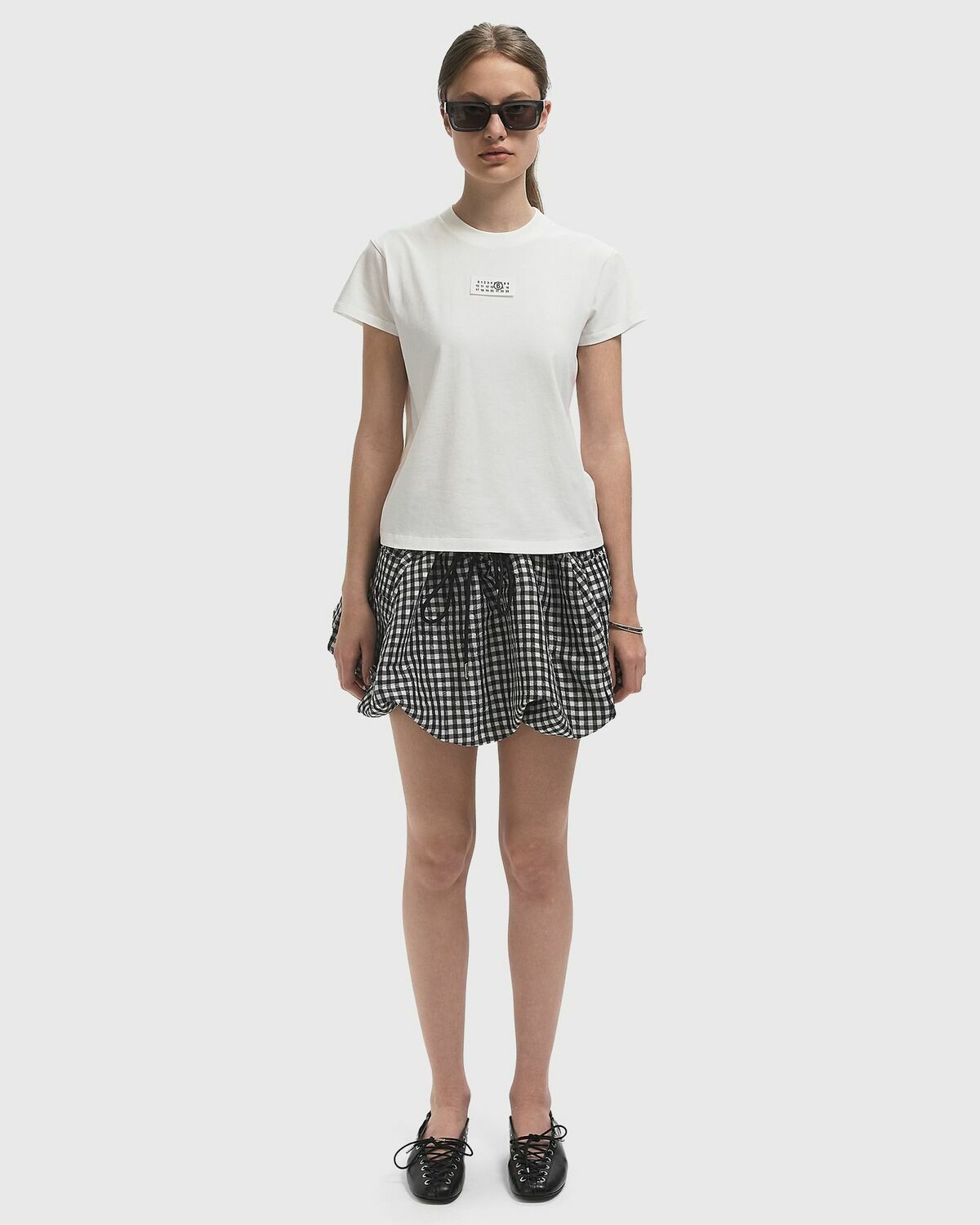 Maison Margiela MM6 TEE White Womens Shortsleefe