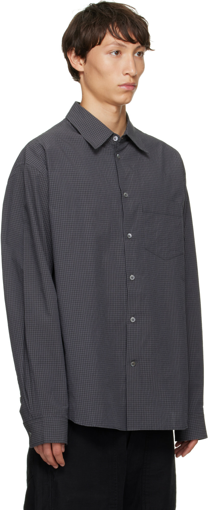 Marni Gray Check Poplin Shirt