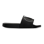 Valentino Black Valentino Garavani VLogo Pool Slides