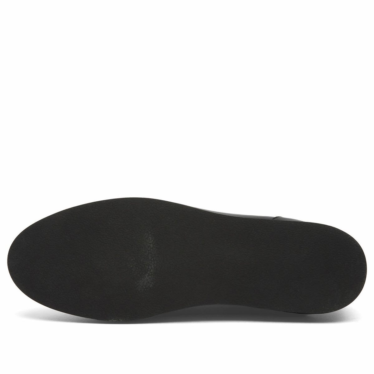 Auralee Men's Leather Deck Shoes in Black