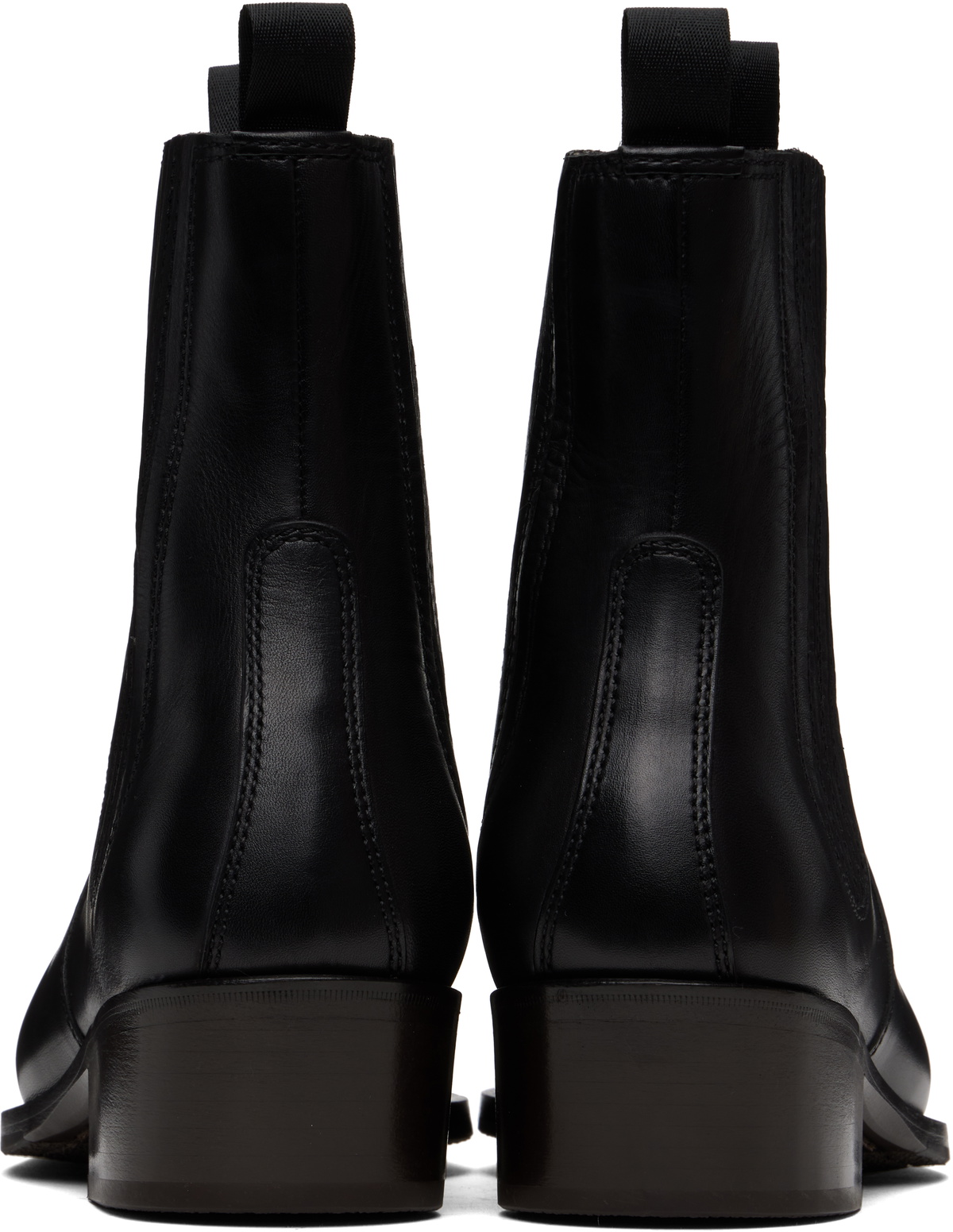 LEMAIRE Black Vegetable-Tanned Chelsea Boots Lemaire