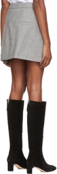 Loulou Studio Gray Hornby Miniskirt