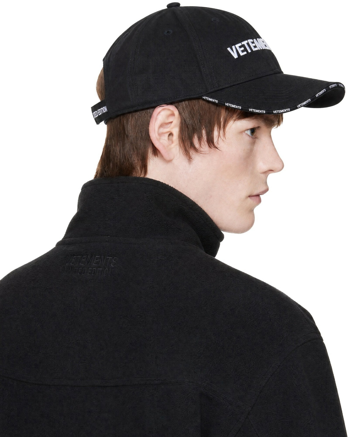 VETEMENTS Black Iconic Logo Cap