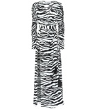 The Attico - Lauren zebra-print maxi dress