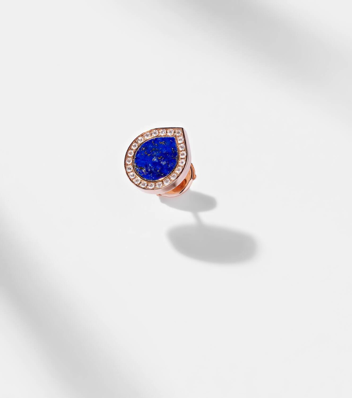 Repossi Antifer 18kt gold stud earrings with lapis lazuli and diamonds