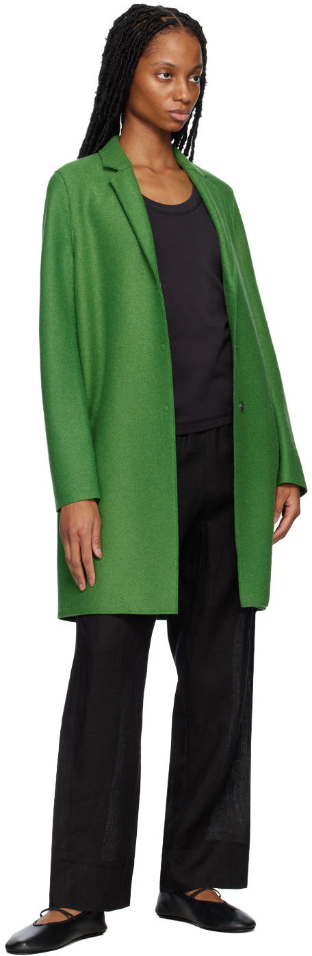 Green on sale cocoon coat