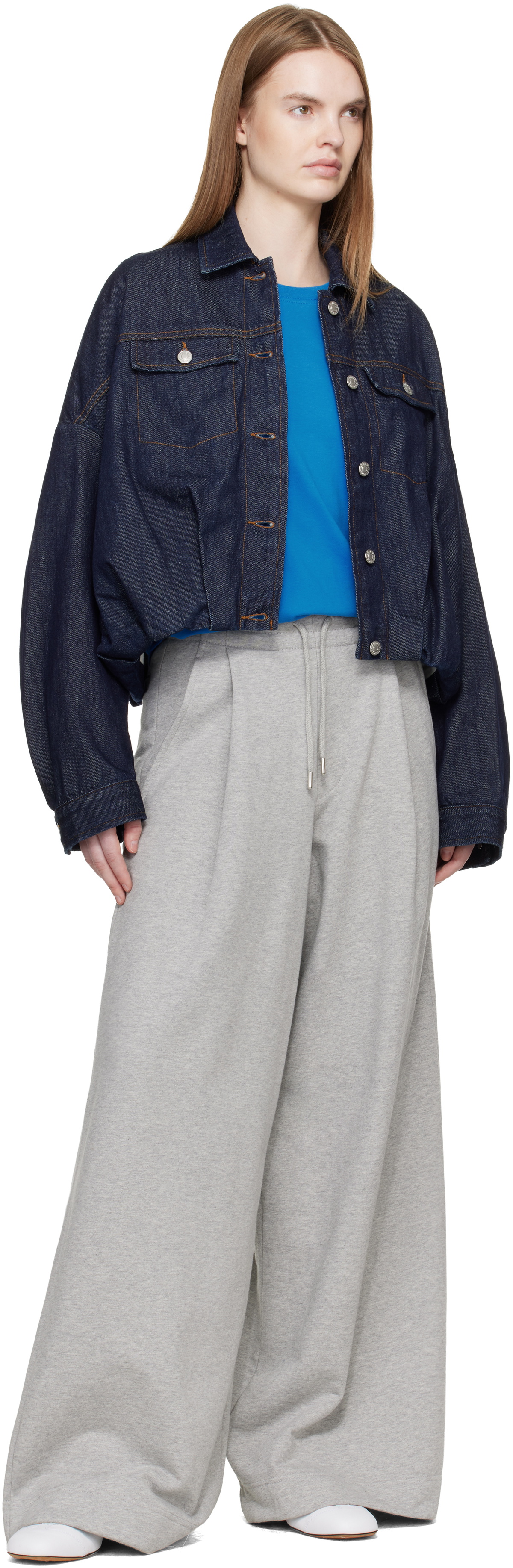 Dries Van Noten Gray Loose Sweatpants