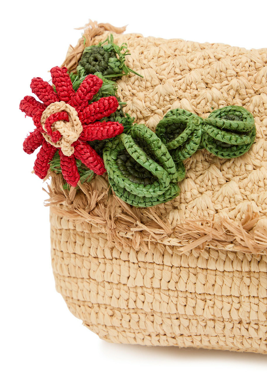 Anya Hindmarch Cactus Raffia Clutch - Natural - One Size
