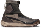 11 by Boris Bidjan Saberi Taupe Salomon Edition Bamba 2 High Sneakers