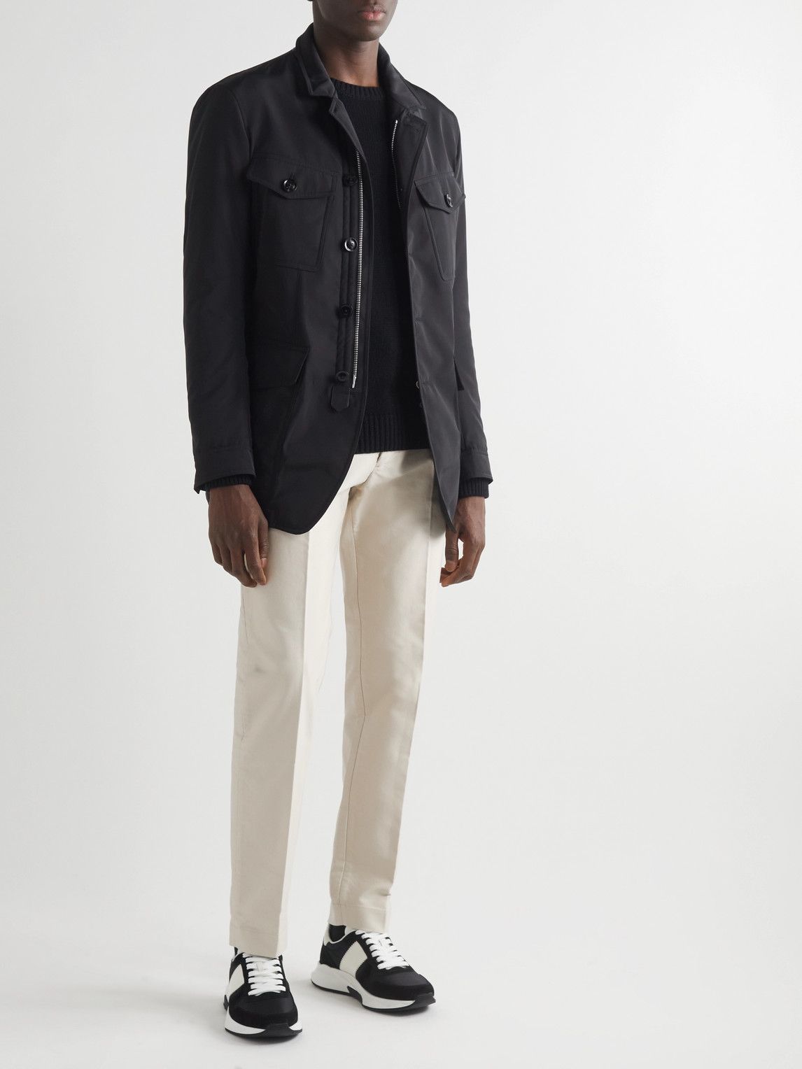 TOM FORD - Straight-Leg Cotton Chinos - Neutrals TOM FORD