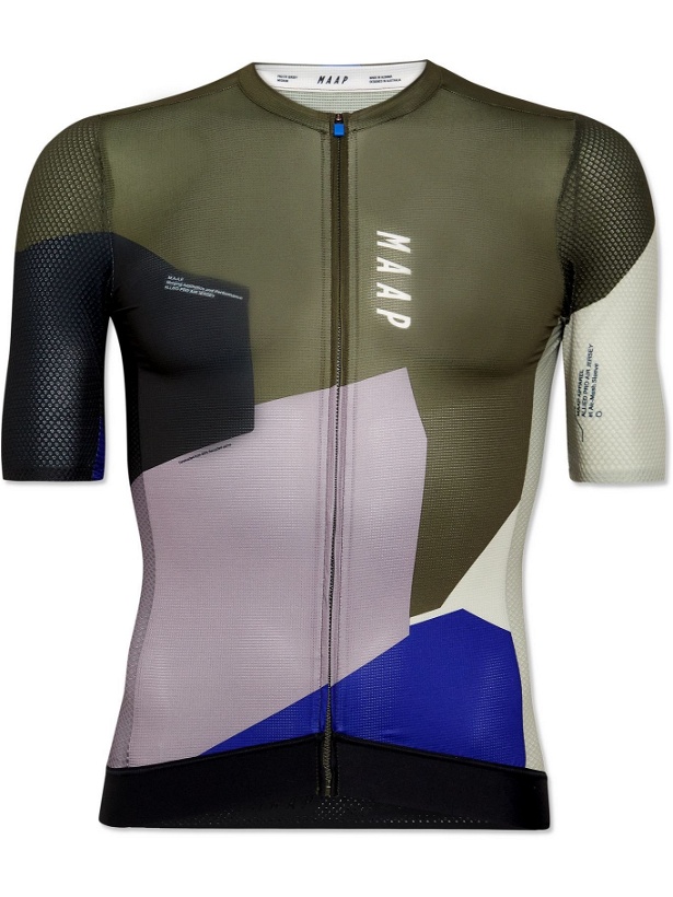 Photo: MAAP - Allied Pro Air Colour-Block Recycled Mesh Cycling Jersey - Multi