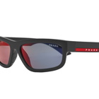 Prada Eyewear Men's Prada Linnea Rossa 05ZS Sunglasses in Black 