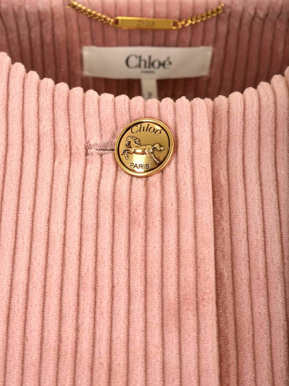 Chloé Cropped Corduroy Jacket