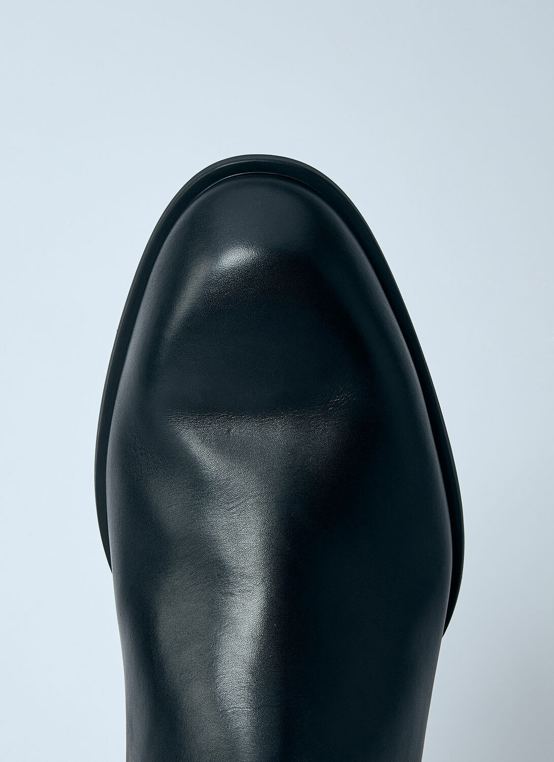 Jil Sander Leather Zip-Up Ankle Boot