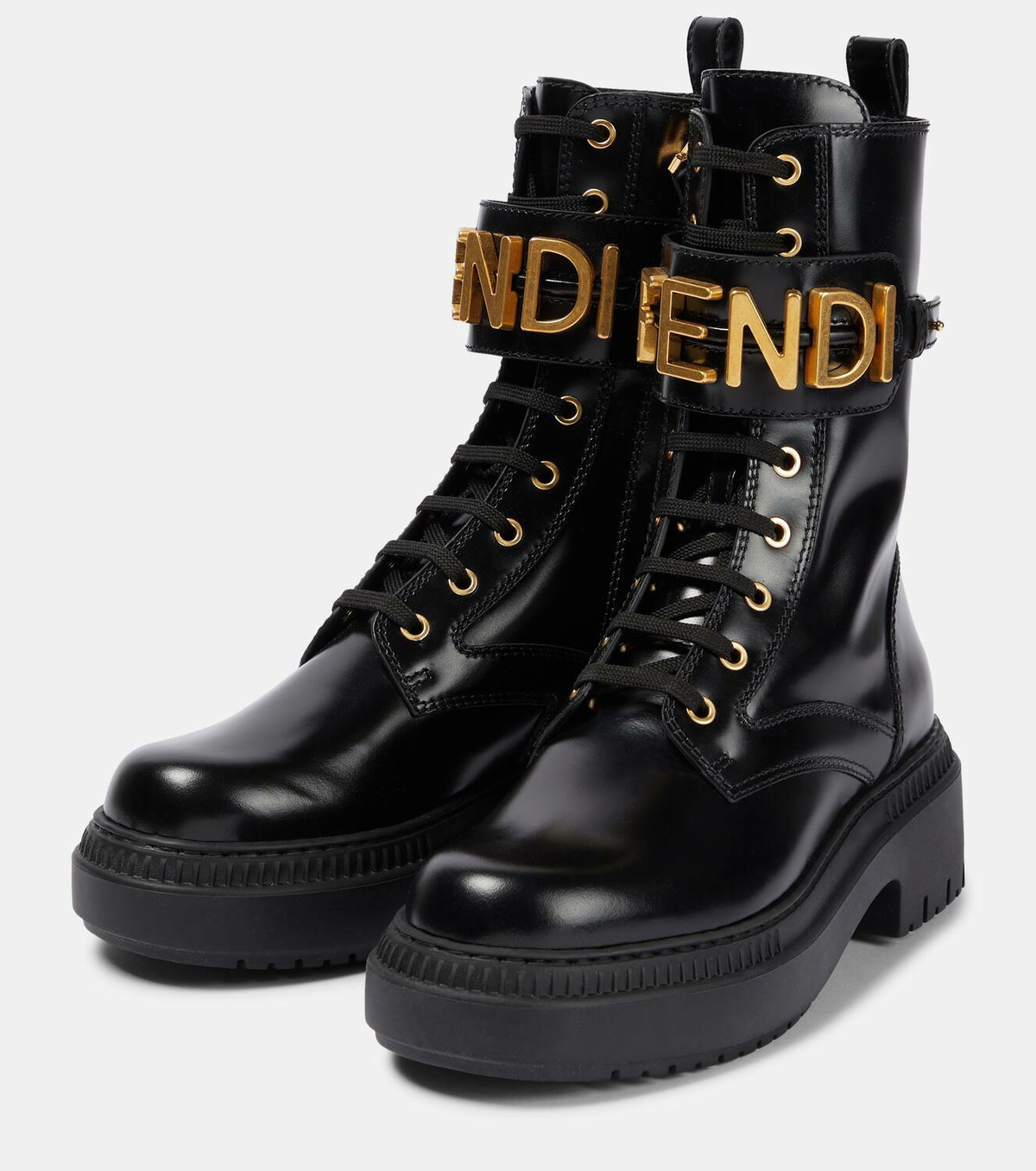 Fendi Fendigraphy leather ankle boots Fendi