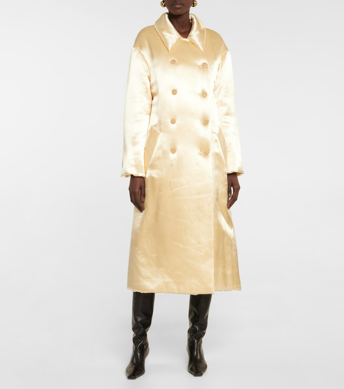 Khaite - Luma satin coat