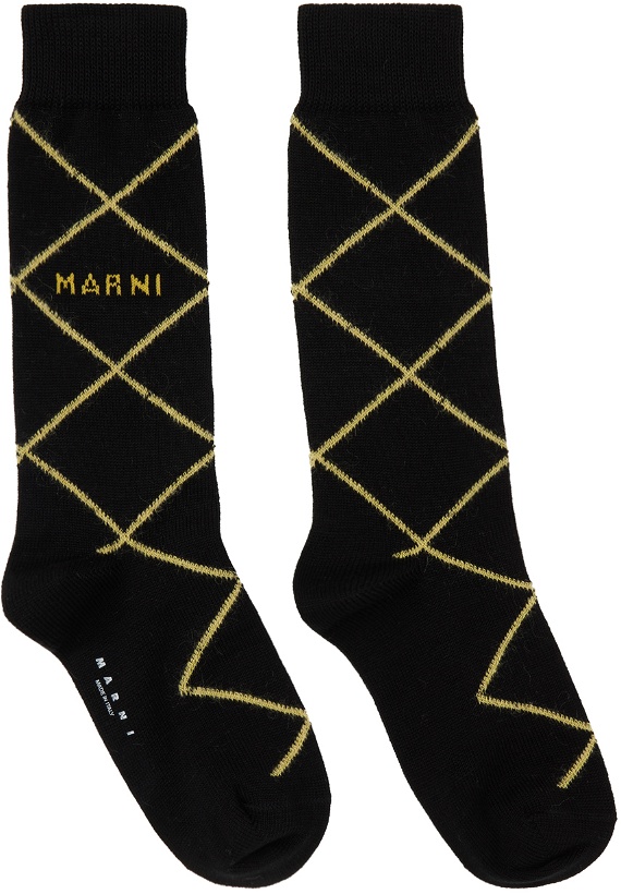 Photo: Marni Black Check Socks