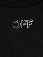 OFF-WHITE Embroidered Logo Cotton T-shirt