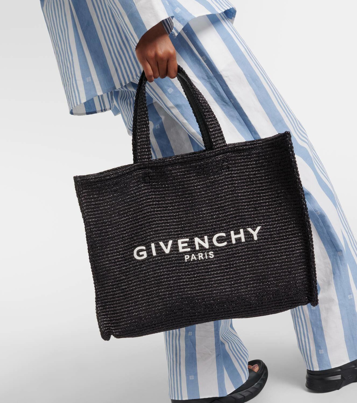 【GIVENCHY】G-TOTE MEDIUM BAG Givenchy G-Tote Medium Shopping Bag in Canvas | Neiman Marcus