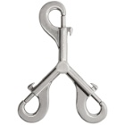 Rick Owens Silver Hydra Hook Keychain